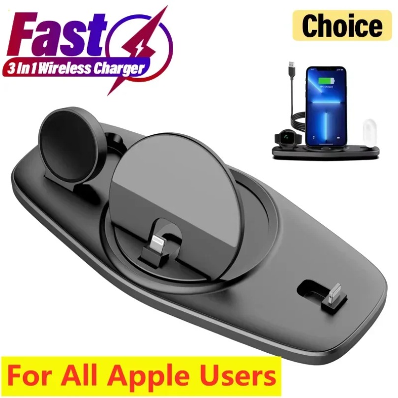 Smartwatch X12 - 3 In 1 Fast Wireless Charger