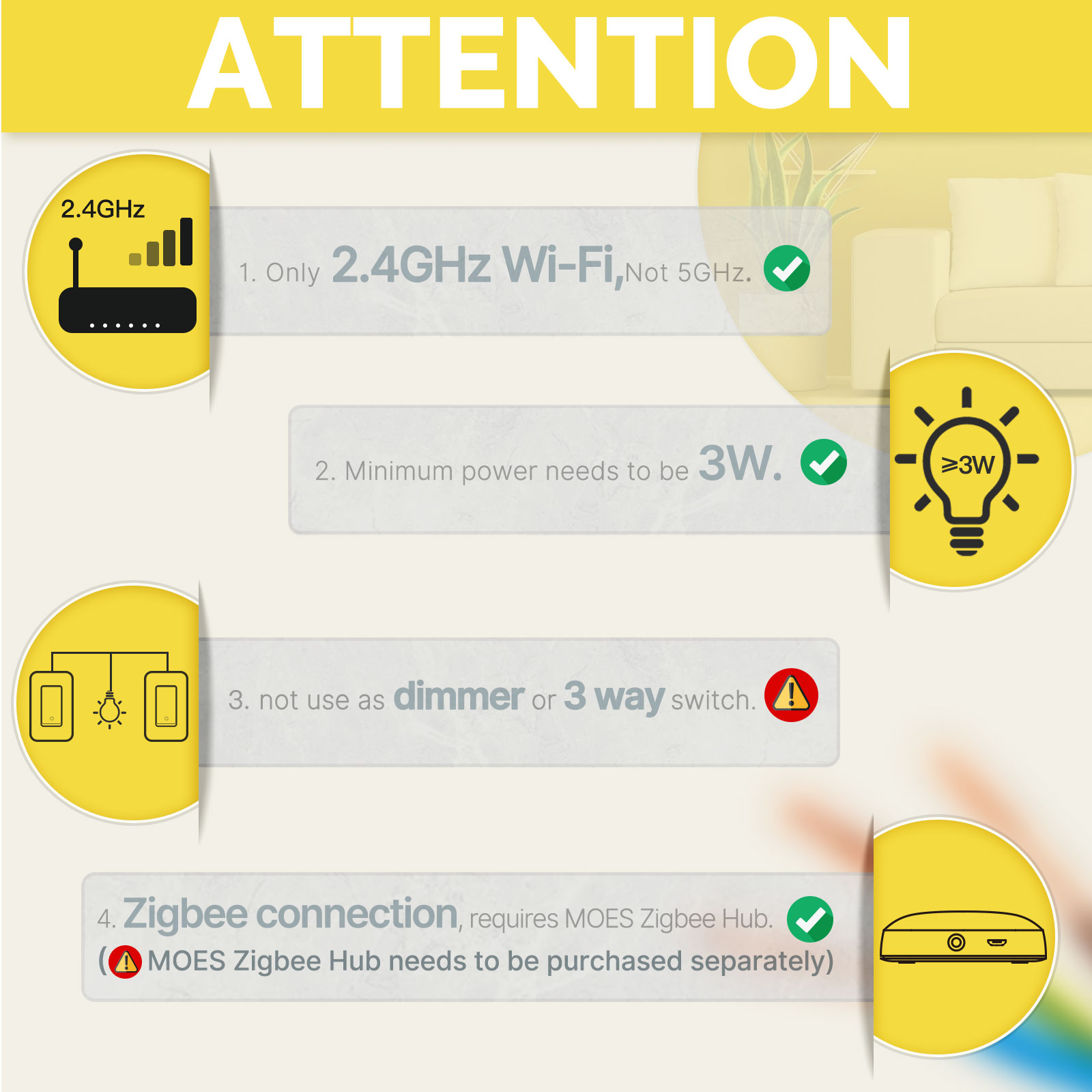 MOES US Standard Zigbee Smart  - đánh giá và giá Smart Accessories