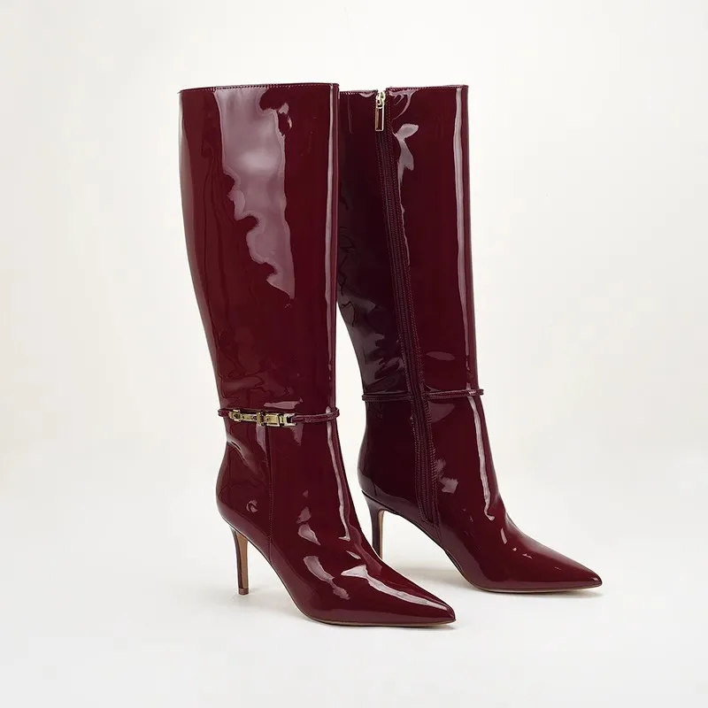 Pointed Toe Stiletto High Heel - đánh giá và giá Leather Classic Strap
