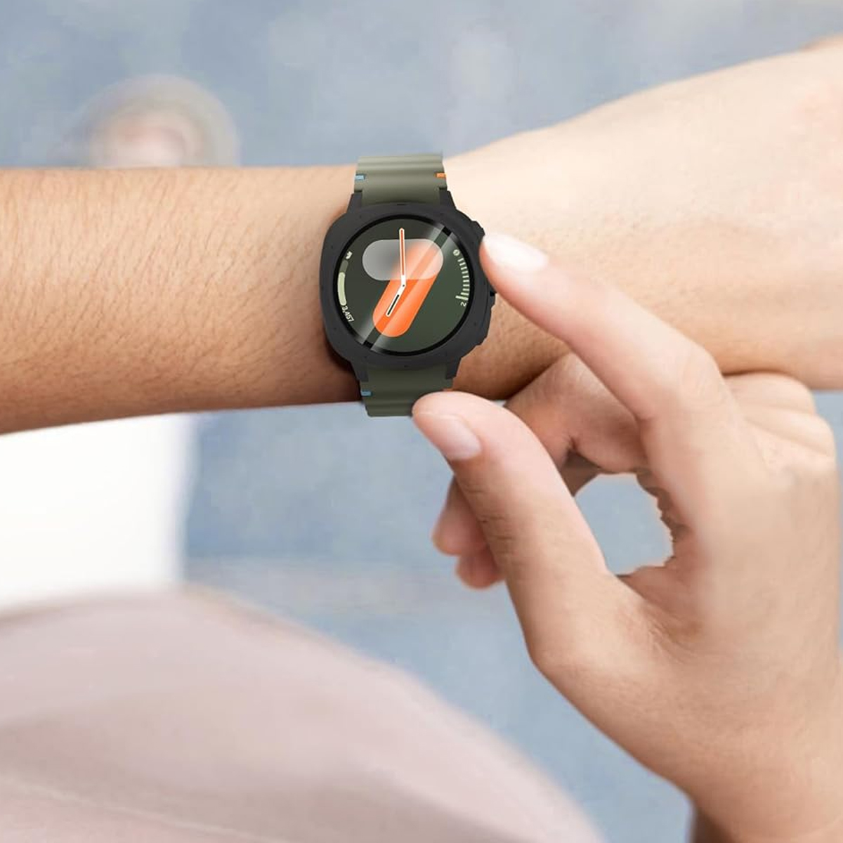 Glass+Case For Samsung Galaxy  - đánh giá và giá Samsung Smartwatch Accessories