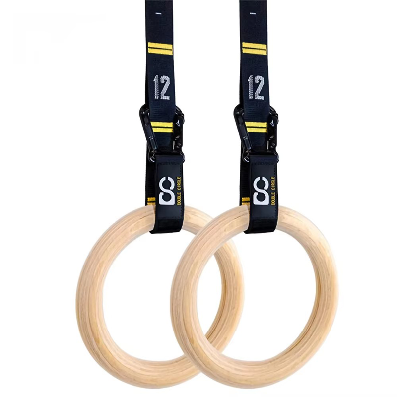 32mm Wooden Gymnastic Rings wi - đánh giá và giá Rugged Sport Strap