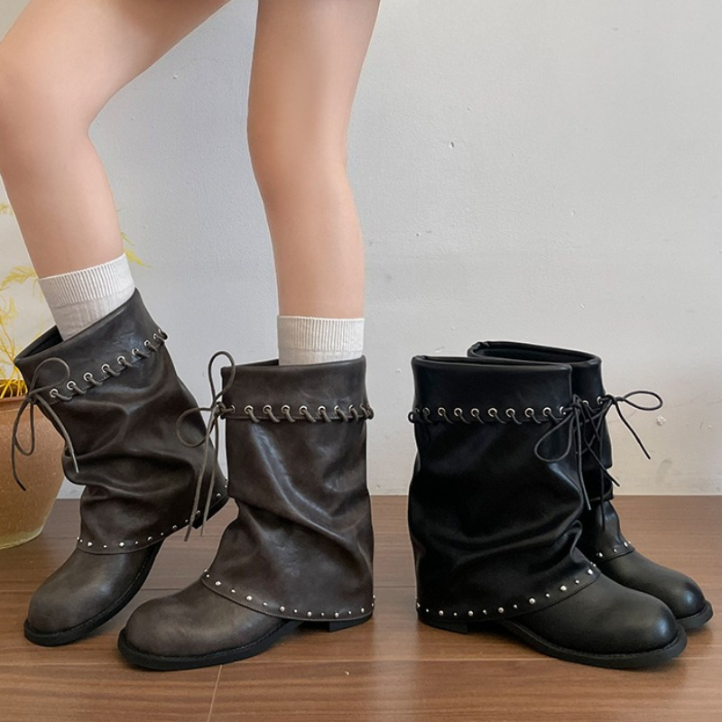 Women Slouchy Mid Calf Boots R - đánh giá và giá Leather Classic Strap