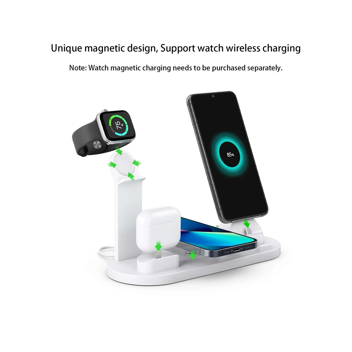 7 In 1 Wireless Charger Stand  - đánh giá và giá Smartwatch X12